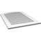 Ekena Millwork Arch Top Surface Mount PVC Gable Vent: Functional, w/ 3-1/2"W x 1"P Standard Frame, 26"W x 38"H GVPAR26X3801SF - alternate 3